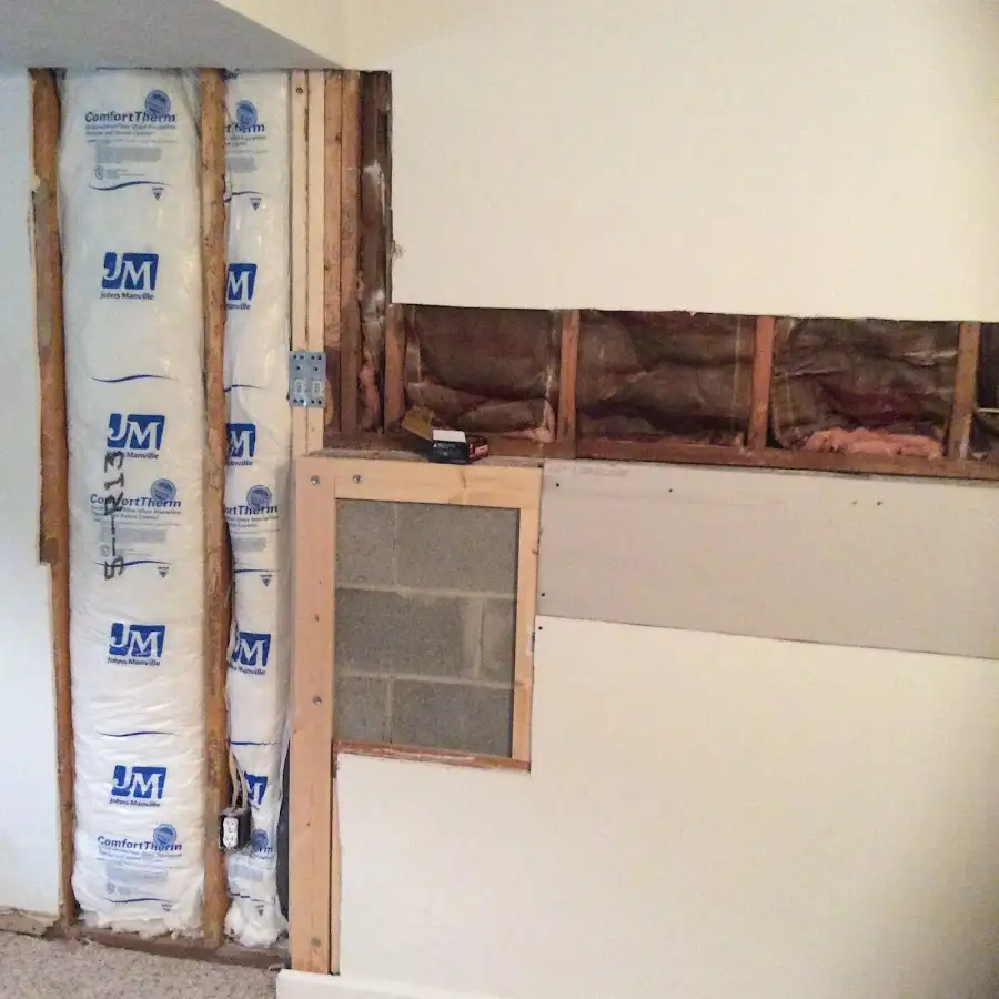 Wall insulation replacement during Contents Cleaning & Restoration in Davidson